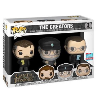 THE CREATORS / GAME OF THRONES / FIGURINE FUNKO POP / EXCLUSIVE NYCC 2018 THE CREATORS / GAME OF THRONES / FIGURINE FUNKO POP / EXCLUSIVE NYCC 2018