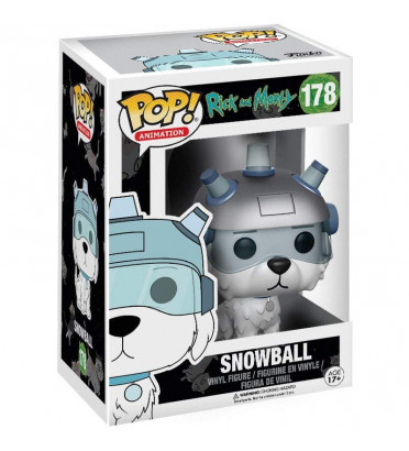 SNOWBALL / RICK ET MORTY / FIGURINE FUNKO POP / EXCLUSIVE / FLOCKED