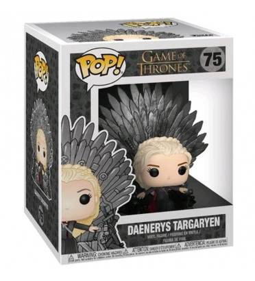 DAENERYS TARGARYEN SUR LE TRONE DE FER / GAME OF THRONES / BOITE ABIMEE / FIGURINE FUNKO POP