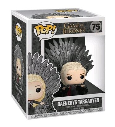 DAENERYS TARGARYEN SUR LE TRONE DE FER / GAME OF THRONES / BOITE ABIMEE / FIGURINE FUNKO POP DAENERYS TARGARYEN SUR LE TRONE DE FER / GAME OF THRONES / BOITE ABIMEE / FIGURINE FUNKO POP