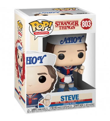 STEVE AVEC CHAPEAU ET GLACE / STRANGER THINGS / FIGURINE FUNKO POP