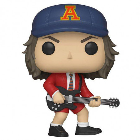 ANGUS YOUNG VESTE ROUGE / ACDC / FIGURINE FUNKO POP / EXCLUSIVE SPECIAL EDITION