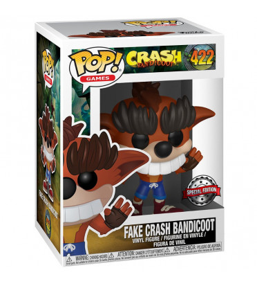 FAKE CRASH BANDICOOT / CRASH BANDICOOT / FIGURINE FUNKO POP / EXCLUSIVE SPECIAL EDITION