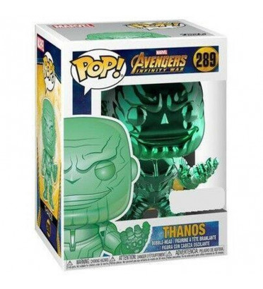 THANOS CHROME VERT / AVENGERS INFINITY WAR / FIGURINE FUNKO POP / EXCLUSIVE SPECIAL EDITION