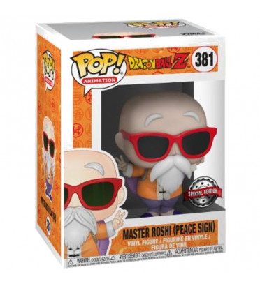 MASTER ROCHI PEACE SIGN / DRAGON BALL Z / FIGURINE FUNKO POP / EXCLUSIVE SPECIAL EDITION