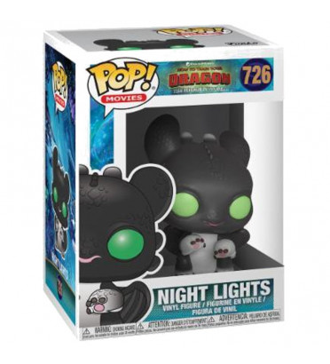 NIGHT LIGHTS NOIR OEIL VERT / DRAGON / FIGURINE FUNKO POP