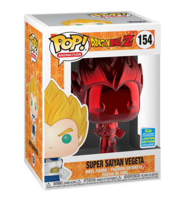 SUPER SAIYAN VEGETA CHROME ROUGE / DRAGON BALL Z / FIGURINE FUNKO POP / EXCLUSIVE SDCC SUPER SAIYAN VEGETA CHROME ROUGE / DRAGON BALL Z / FIGURINE FUNKO POP / EXCLUSIVE SDCC