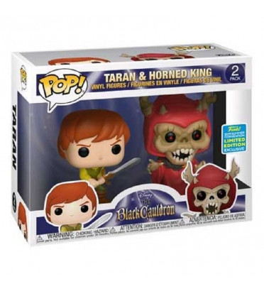 2 PACK TARAN ET HORNED KING / BLACK CAULDRON / FIGURINE FUNKO POP / EXCLUSIVE SDCC 2019