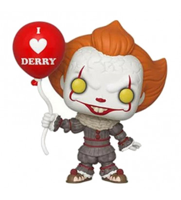 PENNYWISE AVEC BALLON DERRY / IT / FIGURINE FUNKO POP