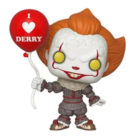 PENNYWISE AVEC BALLON DERRY / IT / FIGURINE FUNKO POP