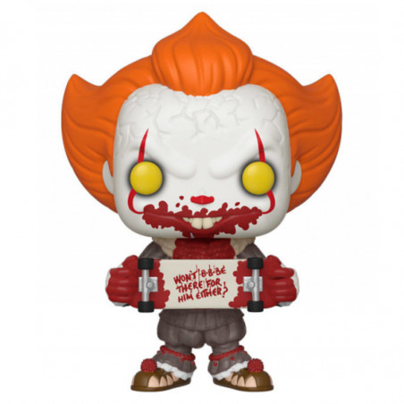 PENNYWISE AVEC SKATEBOARD / IT / FIGURINE FUNKO POP / EXCLUSIVE SPECIAL EDITION