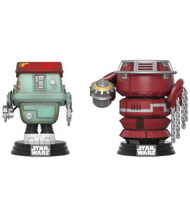 2 PACK FIGHTING DROIDS / STAR WARS / FIGURINE FUNKO POP / EXCLUSIVE