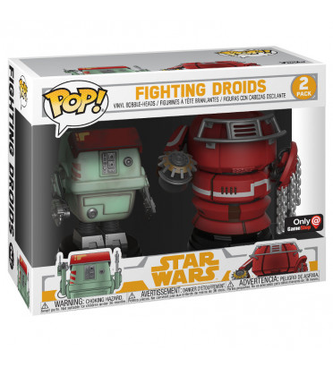 2 PACK FIGHTING DROIDS / STAR WARS / FIGURINE FUNKO POP / EXCLUSIVE