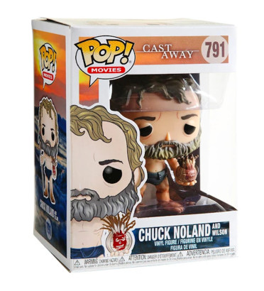 CHUCK NOLAND AVEC WILSON / SEUL AU MONDE / FIGURINE FUNKO POP CHUCK NOLAND AVEC WILSON / SEUL AU MONDE / FIGURINE FUNKO POP