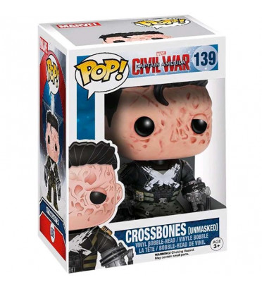 CROSSBONES UNMASKED / CAPTAIN AMERICA CIVIL WAR / FIGURINE FUNKO POP