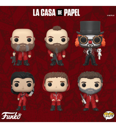 PACK DE 6 FIGURINES / LA CASA DE PAPEL / FIGURINE FUNKO POP PACK DE 6 FIGURINES / LA CASA DE PAPEL / FIGURINE FUNKO POP