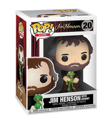 JIM HENSON AVEC KERMIT / JIM HENSON / FIGURINE FUNKO POP JIM HENSON AVEC KERMIT / JIM HENSON / FIGURINE FUNKO POP