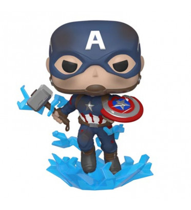 CAPTAIN AMERICA AVEC BOUCLIER CASSE / AVENGERS ENDGAME / FIGURINE FUNKO POP