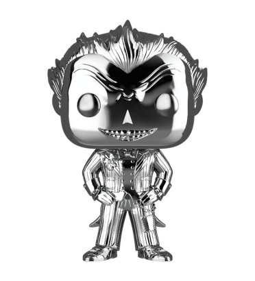THE JOKER CHROME / BATMAN ARKHAM ASYLUM / FIGURINE FUNKO POP