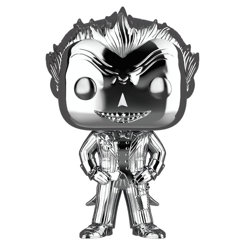 THE JOKER CHROME / BATMAN ARKHAM ASYLUM / FIGURINE FUNKO POP