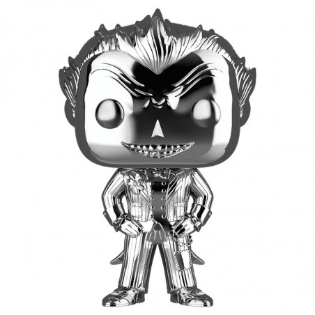 THE JOKER CHROME / BATMAN ARKHAM ASYLUM / FIGURINE FUNKO POP / EXCLUSIVE SPECIAL EDITION