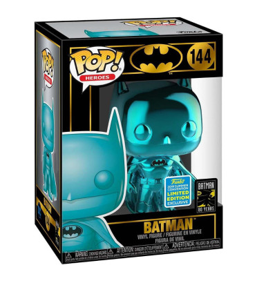 BATMAN CHROME CIAN / BATMAN / FIGURINE FUNKO POP / EXCLUSIVE SDCC 2019 BATMAN CHROME CIAN / BATMAN / FIGURINE FUNKO POP / EXCLUSIVE SDCC 2019