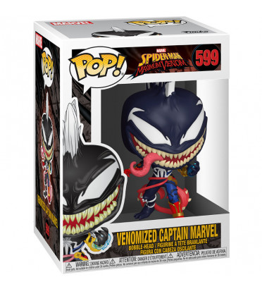 VENOMIZED CAPTAIN MARVEL / SPIDERMAN MAXIMUM VENOM / FIGURINE FUNKO POP