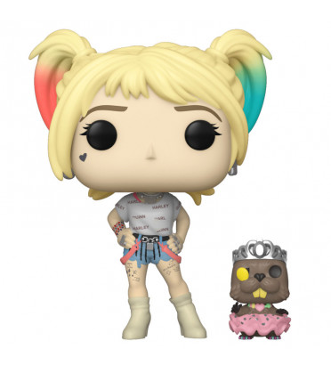 HARLEY QUINN AVEC BEAVER / BIRDS OF PREY / FIGURINE FUNKO POP