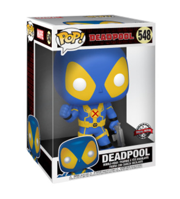 DEADPOOL SUPER OVERSIZED BLEU / DEADPOOL / FIGURINE FUNKO POP / EXCLUSIVE SPECIAL EDITION DEADPOOL SUPER OVERSIZED BLEU / DEADPOOL / FIGURINE FUNKO POP / EXCLUSIVE SPECIAL EDITION