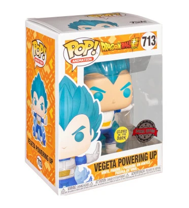 VEGETA POWERING UP / DRAGON BALL SUPER / FIGURINE FUNKO POP / EXCLUSIVE SPECIAL EDITION / GITD