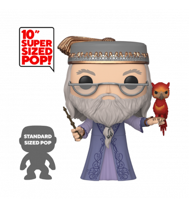 ALBUS DUMBLEDORE AVEC FAWKES SUPER OVERSIZED / HARRY POTTER / FIGURINE FUNKO POP