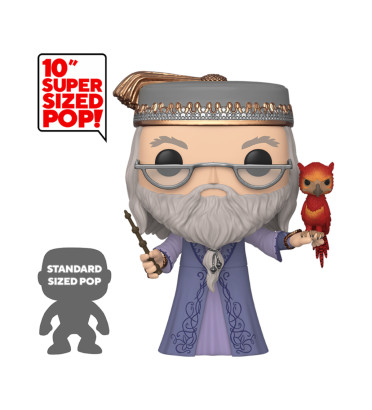 ALBUS DUMBLEDORE AVEC FAWKES SUPER OVERSIZED / HARRY POTTER / FIGURINE FUNKO POP