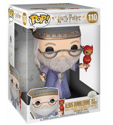 ALBUS DUMBLEDORE AVEC FAWKES SUPER OVERSIZED / HARRY POTTER / FIGURINE FUNKO POP