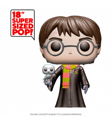 HARRY POTTER AVEC HEDWIG SUPER OVERSIZED / HARRY POTTER / FIGURINE FUNKO POP