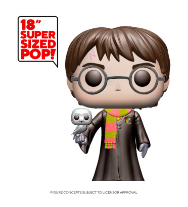 HARRY POTTER AVEC HEDWIG SUPER OVERSIZED / HARRY POTTER / FIGURINE FUNKO POP