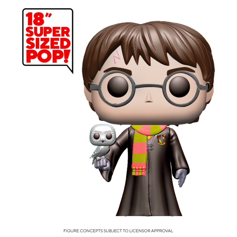 HARRY POTTER AVEC HEDWIG SUPER OVERSIZED / HARRY POTTER / FIGURINE FUNKO POP