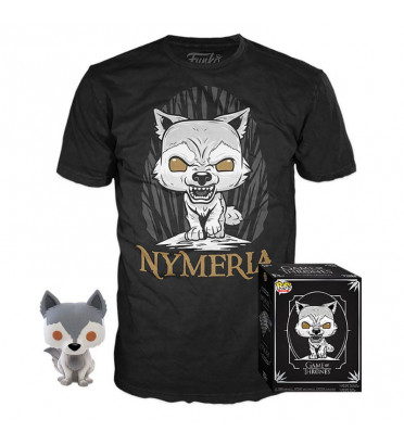 T-SHIRT S AVEC POP NYMERIA / GAME OF THRONES / FIGURINE FUNKO POP