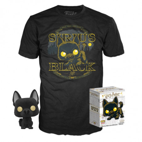 T-SHIRT M + POP SIRIUS BLACK CHIEN / HARRY POTTER / FIGURINE FUNKO POP