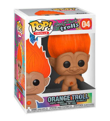 ORANGE TROLL / GOOD LUCK TROLLS / FIGURINE FUNKO POP ORANGE TROLL / GOOD LUCK TROLLS / FIGURINE FUNKO POP