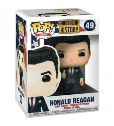 RONALD REAGAN / AMERICAN HISTORY / FIGURINE FUNKO POP