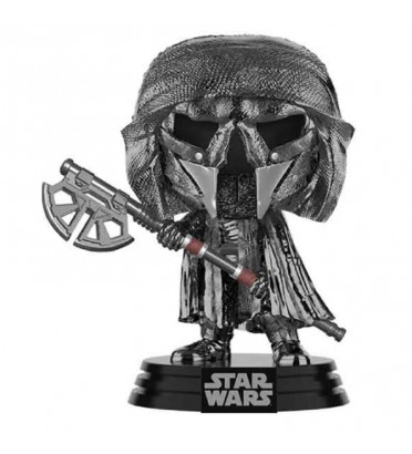 KNIGHT OF REN LONG AXE CHROME / STAR WARS / FIGURINE FUNKO POP