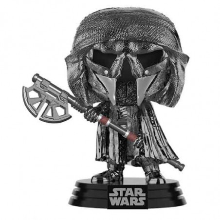 KNIGHT OF REN LONG AXE CHROME / STAR WARS / FIGURINE FUNKO POP