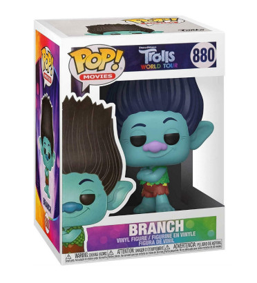 BRANCH / TROLLS WORLD TOUR / FIGURINE FUNKO POP BRANCH / TROLLS WORLD TOUR / FIGURINE FUNKO POP