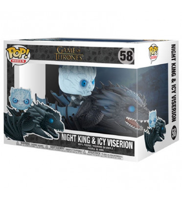 NIGHT KING AVEC ICY VISERION / GAME OF THRONES / FIGURINE FUNKO POP / GITD