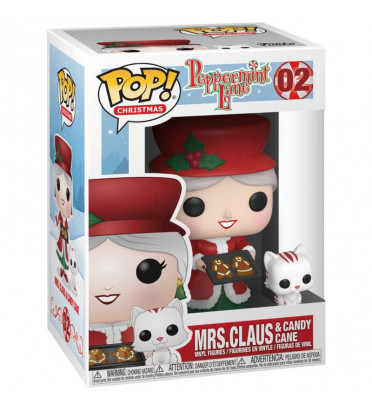 MRS CLAUS AND CANDY CANE / PEPPERMINT LANE / FIGURINE FUNKO POP