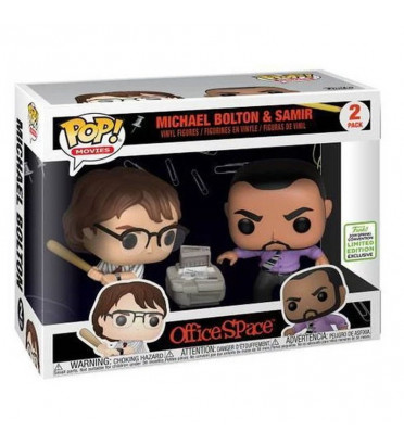 2 PACK MICHAEL BOLTON ET SAMIR / THE OFFICE / FIGURINE FUNKO POP / EXCLUSIVE ECCC 2019