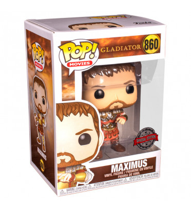 MAXIMUS ARMURE ROUGE / GLADIATOR / FIGURINE FUNKO POP / EXCLUSIVE SPECIAL EDITION