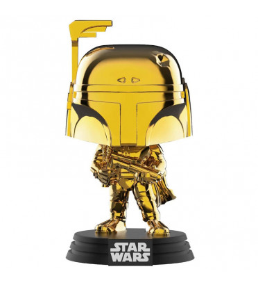 BOBA FETT CHROME / STAR WARS / FIGURINE FUNKO POP / EXCLUSIVE GALACTIC CONVENTION