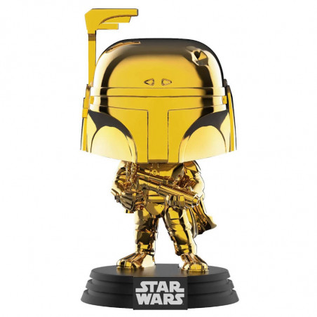 BOBA FETT CHROME / STAR WARS / FIGURINE FUNKO POP / EXCLUSIVE GALACTIC CONVENTION