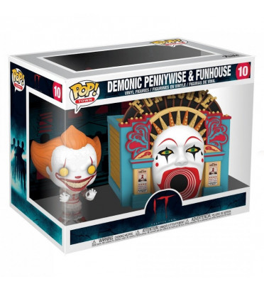 DEMONIC PENNYWISE AND FUNHOUSE / IT / FIGURINE FUNKO POP